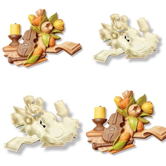 VTG Dart Industries 1975 1976 wine guitar Violin Tulips Books Floral Mus… - Picture 7 of 15